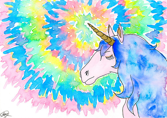 "Shine Bright" / 2017 / Watercolor